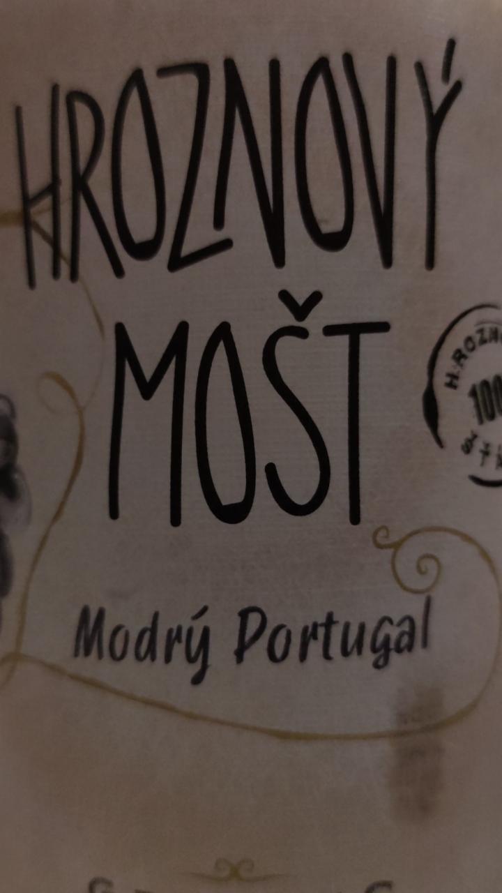 Fotografie - Hroznový mošt Modrý Portugal Grmolec