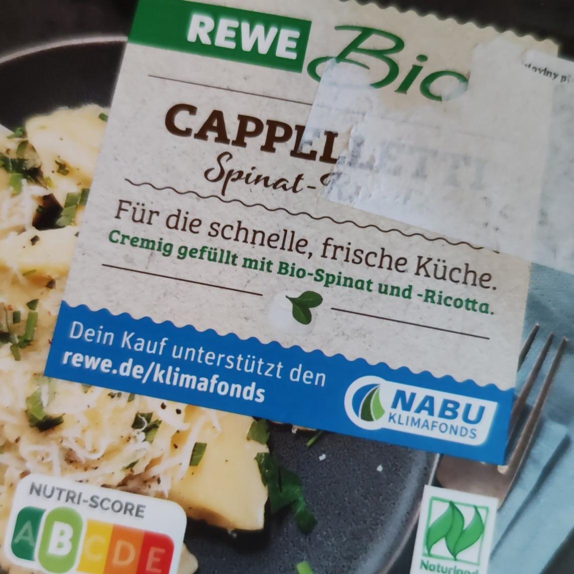 Fotografie - Cappelletti Spinat Ricotta Rewe Bio