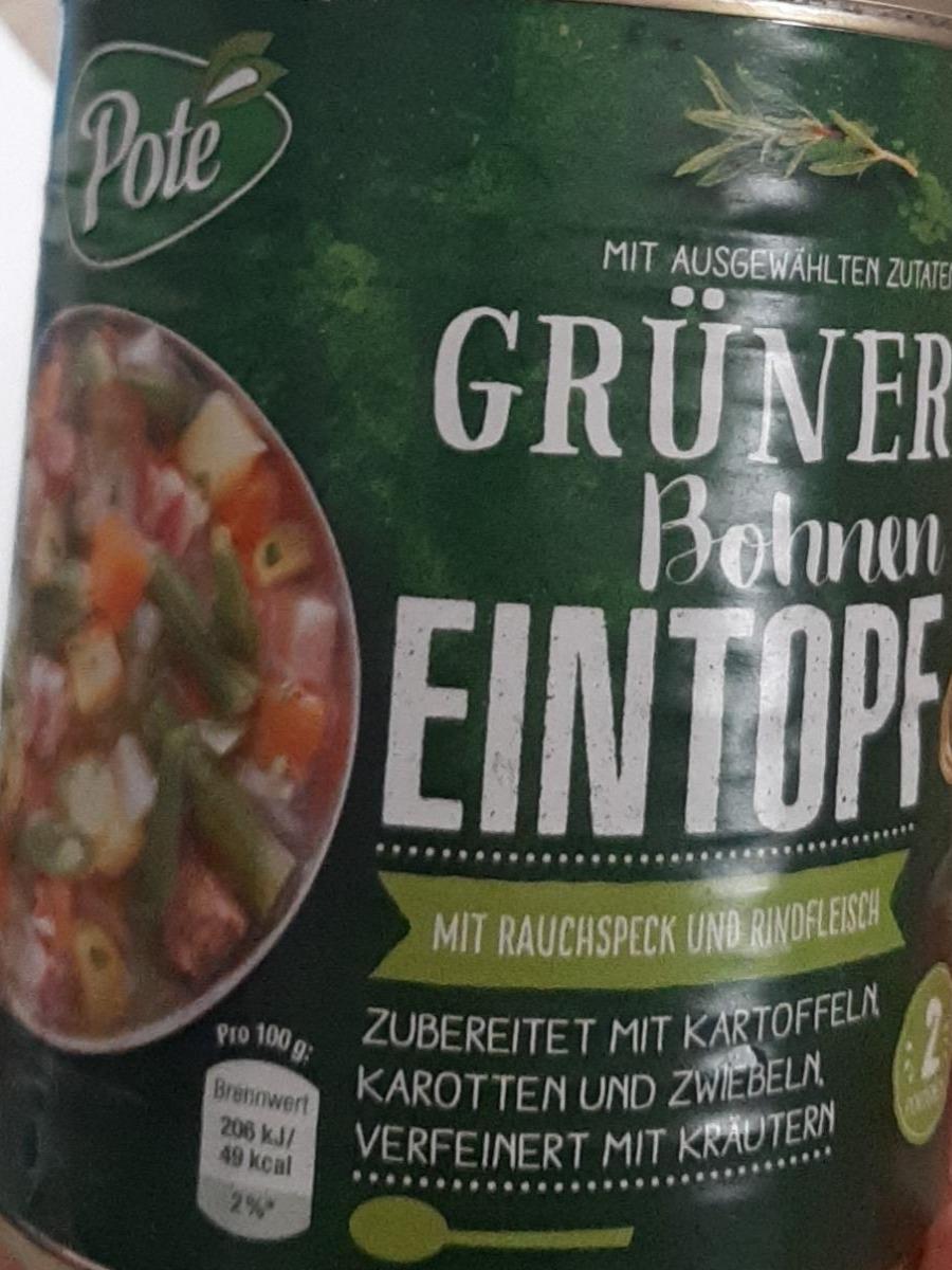 Fotografie - Grüner Bohnen Eintopf Poté