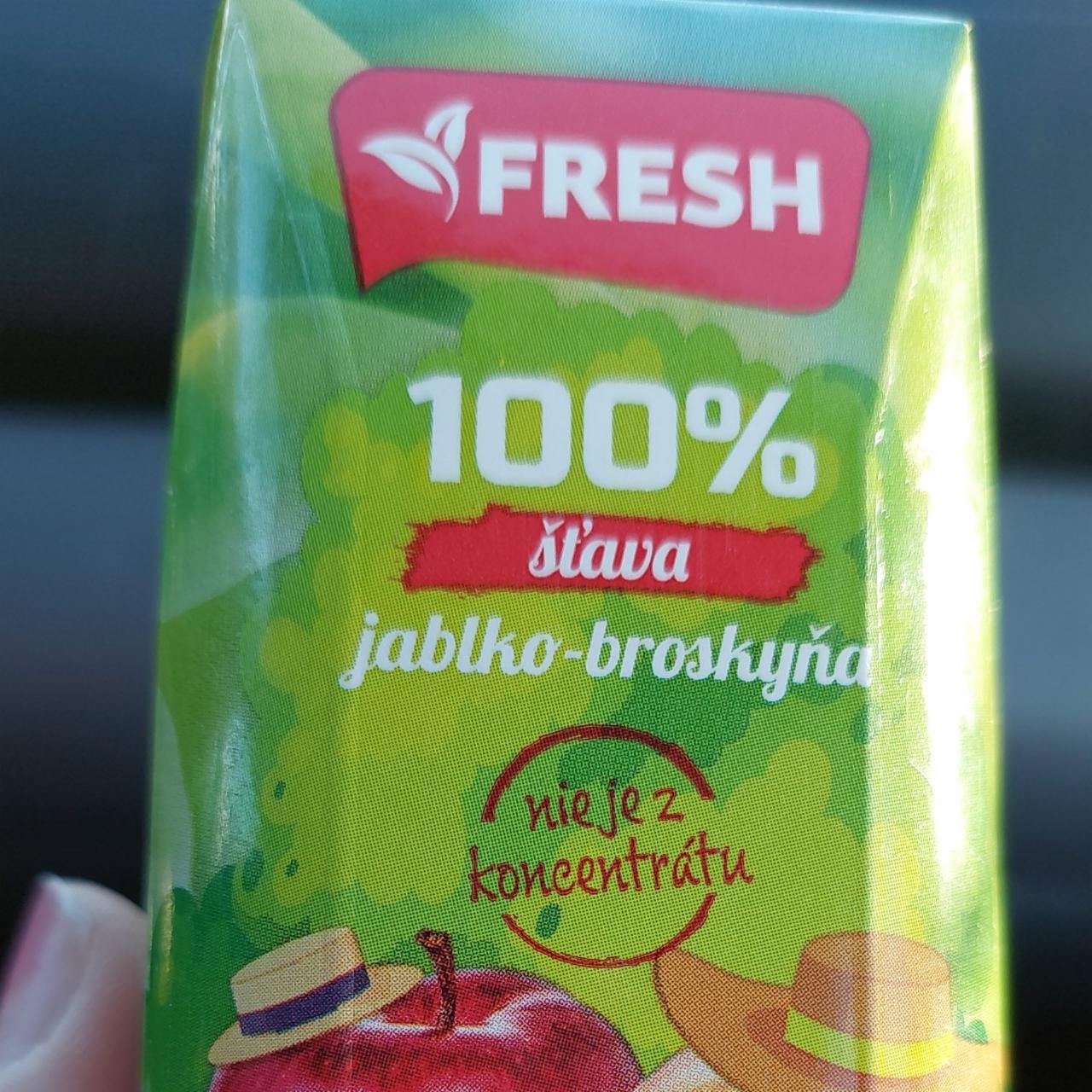 Fotografie - 100% šťava jablko - broskyňa Fresh