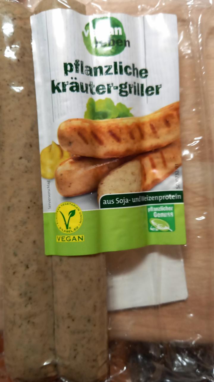 Fotografie - Pflanzliche kräuter-griller (sójové párky s bylinkami) Vegan leben