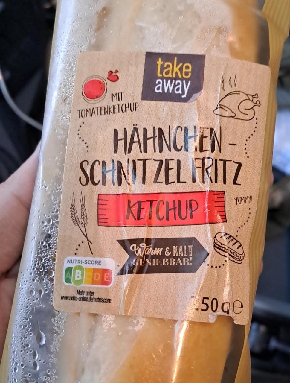 Fotografie - Hähnchenschnitzel ketchup Fritz