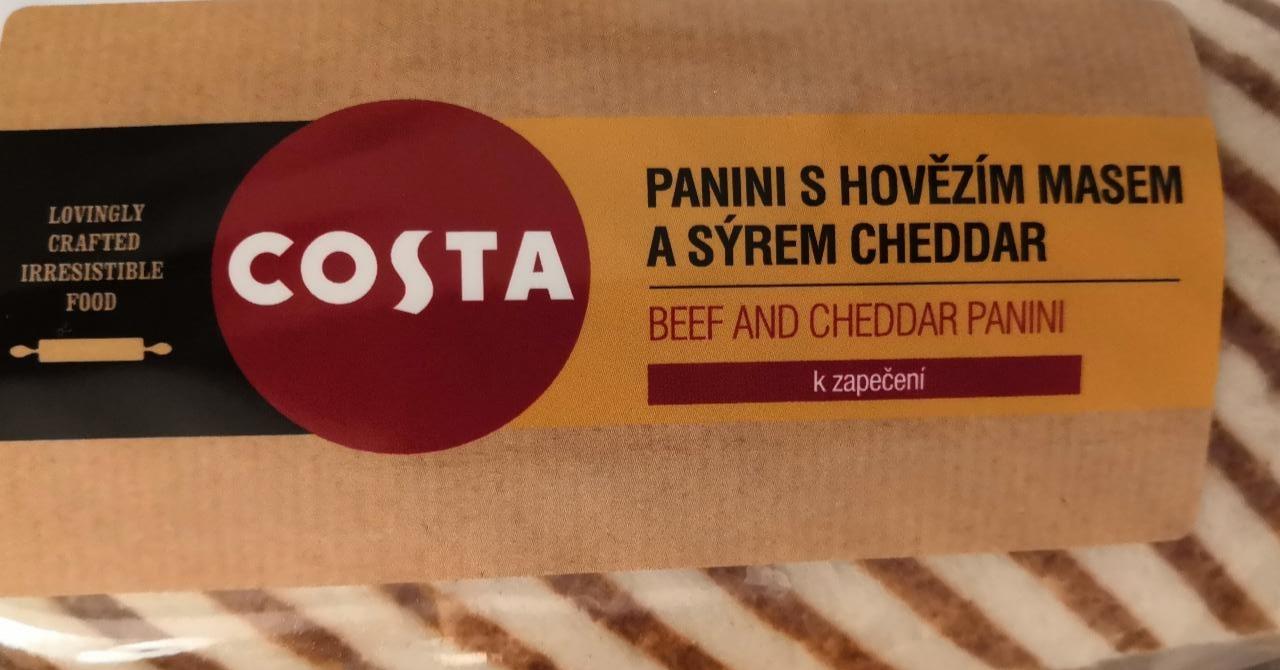 Fotografie - Costa panini s hovězím a cheddarem