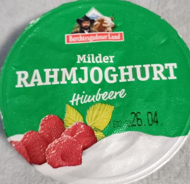 Fotografie - Milder Rahmjoghurt himbeere Berchtesgadener Land