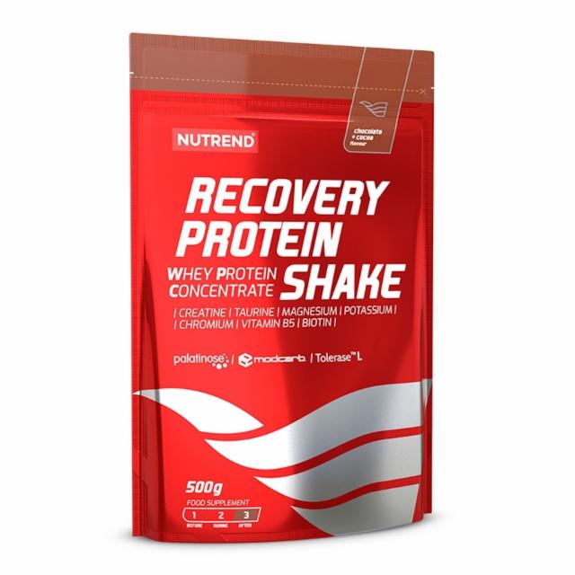 Fotografie - Recovery protein shake chocolate + cocoa (čokoláda + kakao) Nutrend