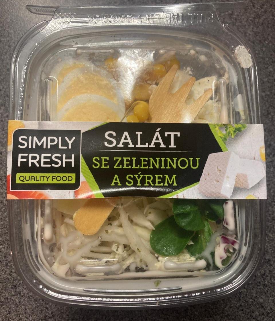 Fotografie - Salát se zeleninou a sýrem Simply Fresh