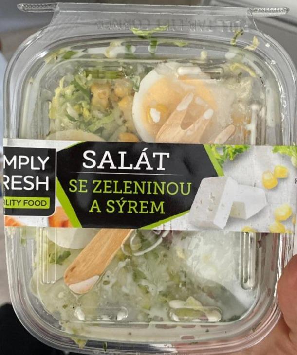 Fotografie - Salát se zeleninou a sýrem Simply Fresh