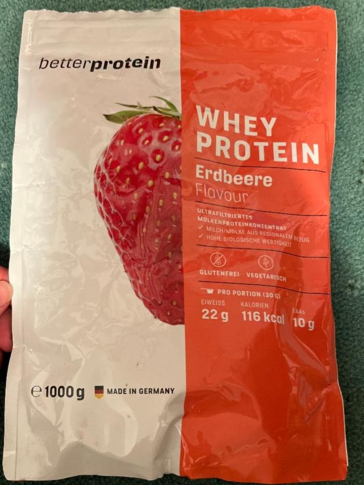 Fotografie - Whey protein erdbeere Better protein