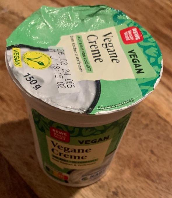 Fotografie - Vegane Creme auf Basis von Kokosfett Rewe beste wahl