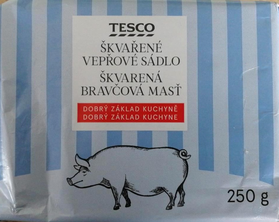 Fotografie - škvařené vepřové sádlo Tesco