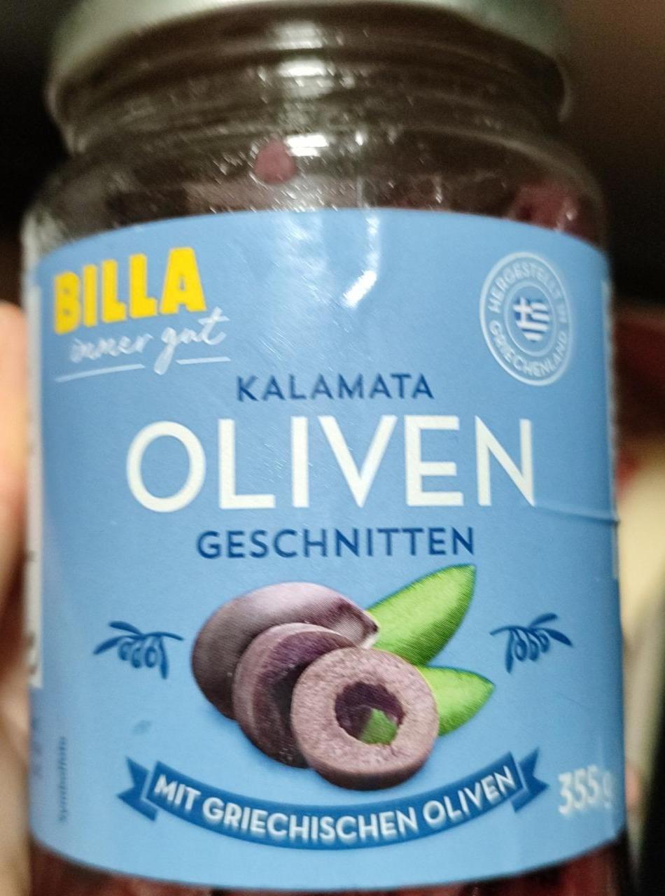 Fotografie - Kalamata Oliven geschnitten Billa