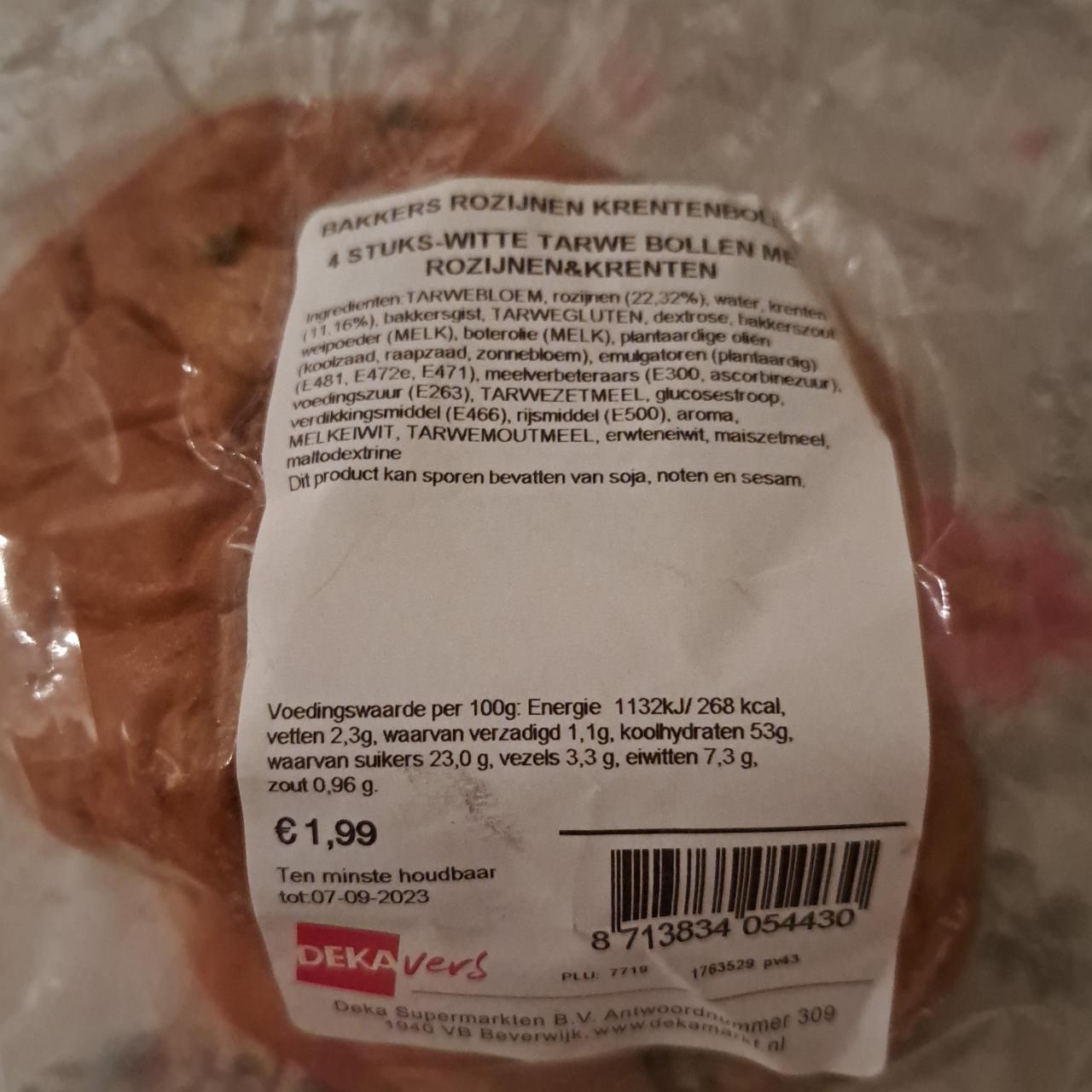 Fotografie - Bakkers rozijnen krentenbollen DekaVers