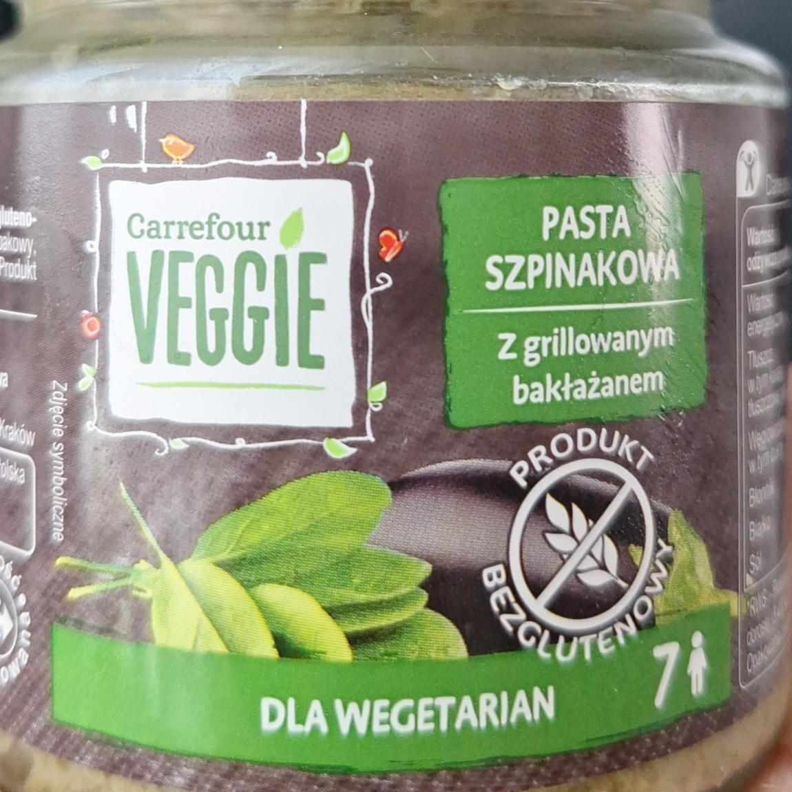 Fotografie - Pasta szpinakowa z grillowanym baklažanem Carrefour veggie