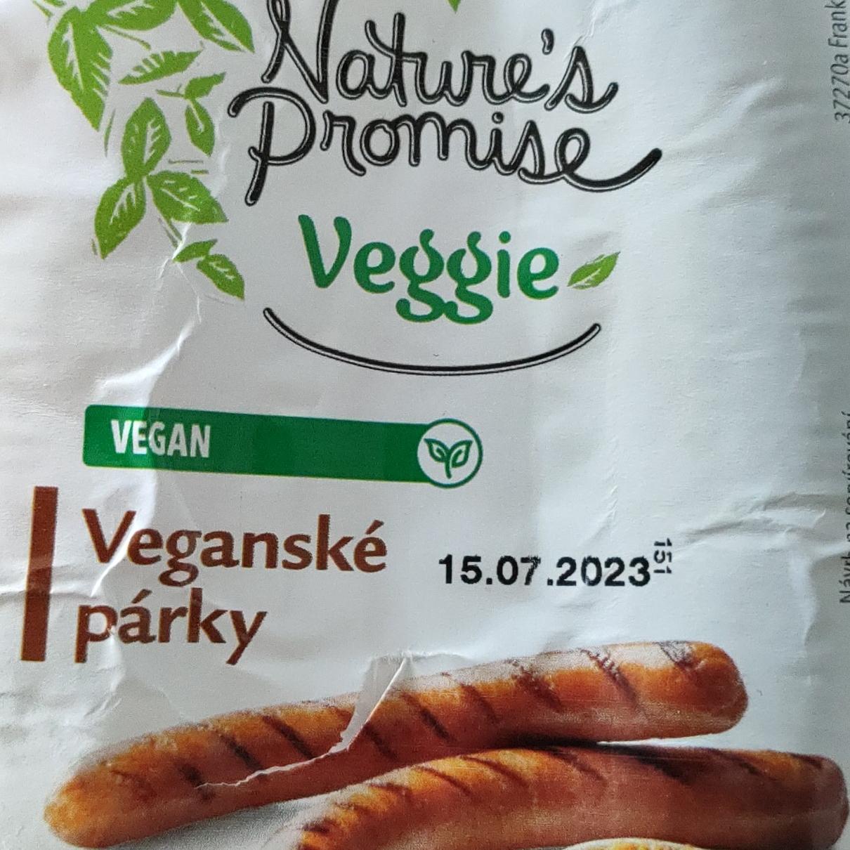 Fotografie - Veggie Veganské párky Nature's Promise