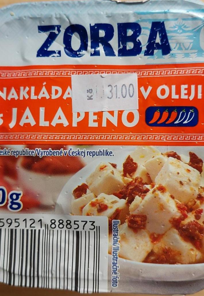 Fotografie - Nakládaný sýr v oleji s jalapeno Zorba