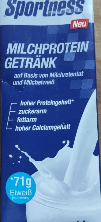 Fotografie - Milchprotein Getränk Sportness