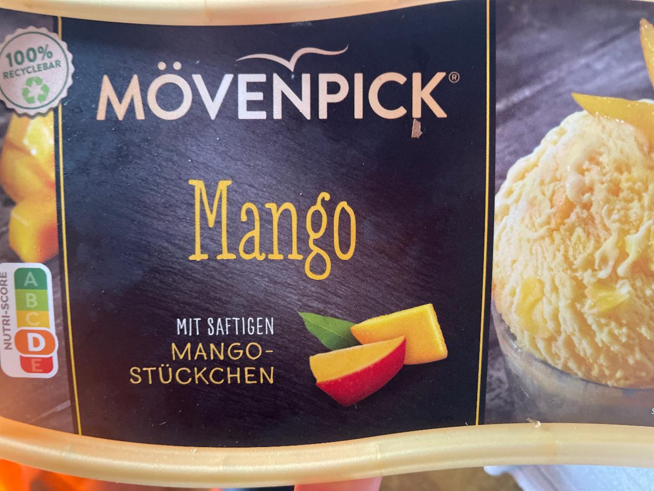 Fotografie - Mango mit saftigen Mango-stücken Mövenpick