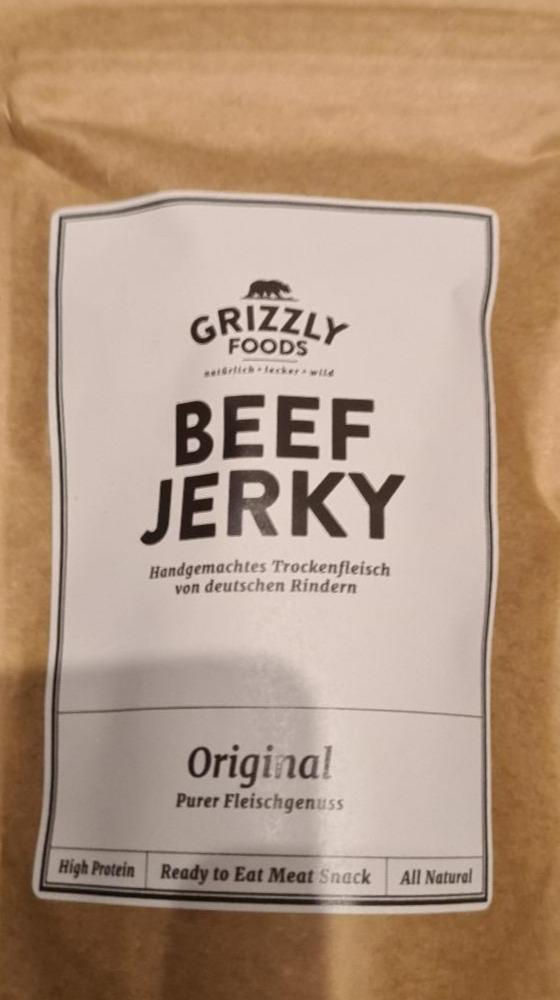 Fotografie - Beef jerky original Grizzly Foods