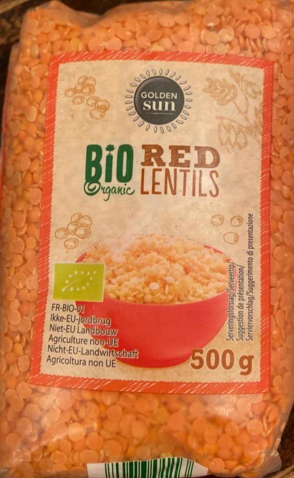 Fotografie - Bio organic red lentils Golden Sun