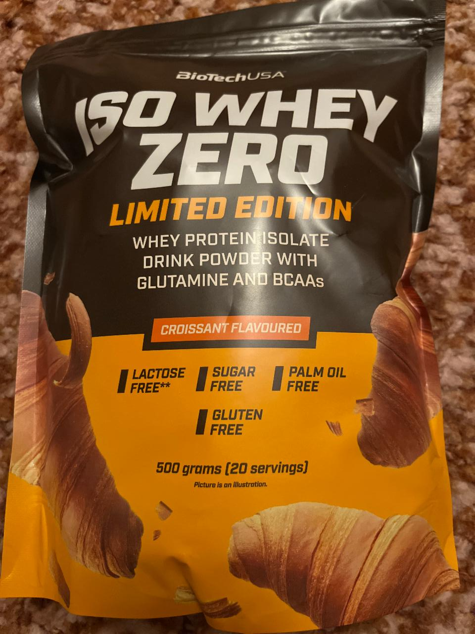 Fotografie - Iso Whey Zero Croissant Flavoured BioTechUSA