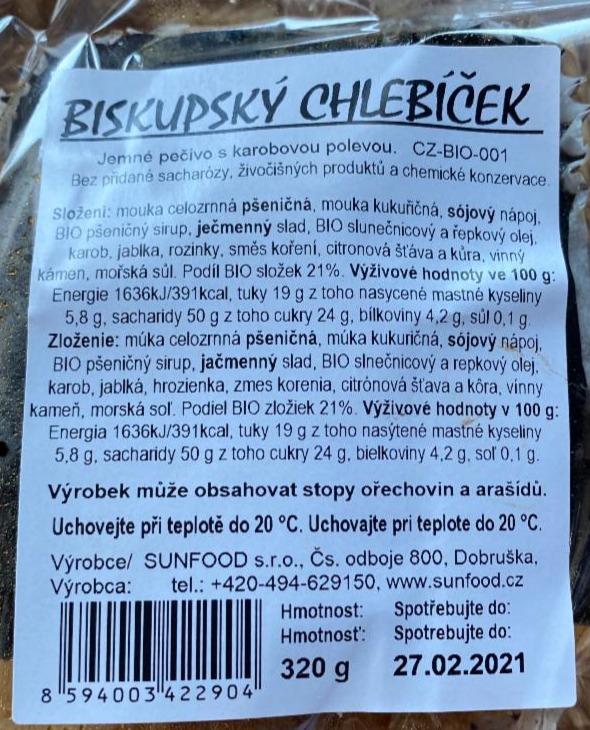 Fotografie - Biskupský chlebíček s karobovou polevou