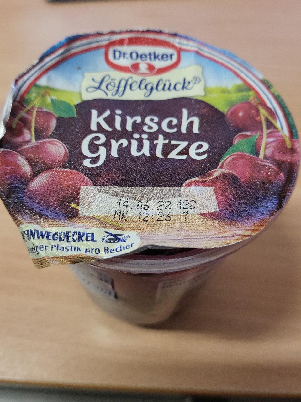 Fotografie - Dr. Oetker Kirsch Grütze