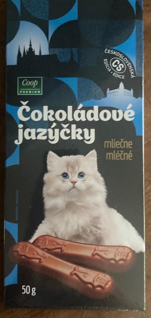 Fotografie - Čokoládové jazýčky mléčné Coop Premium