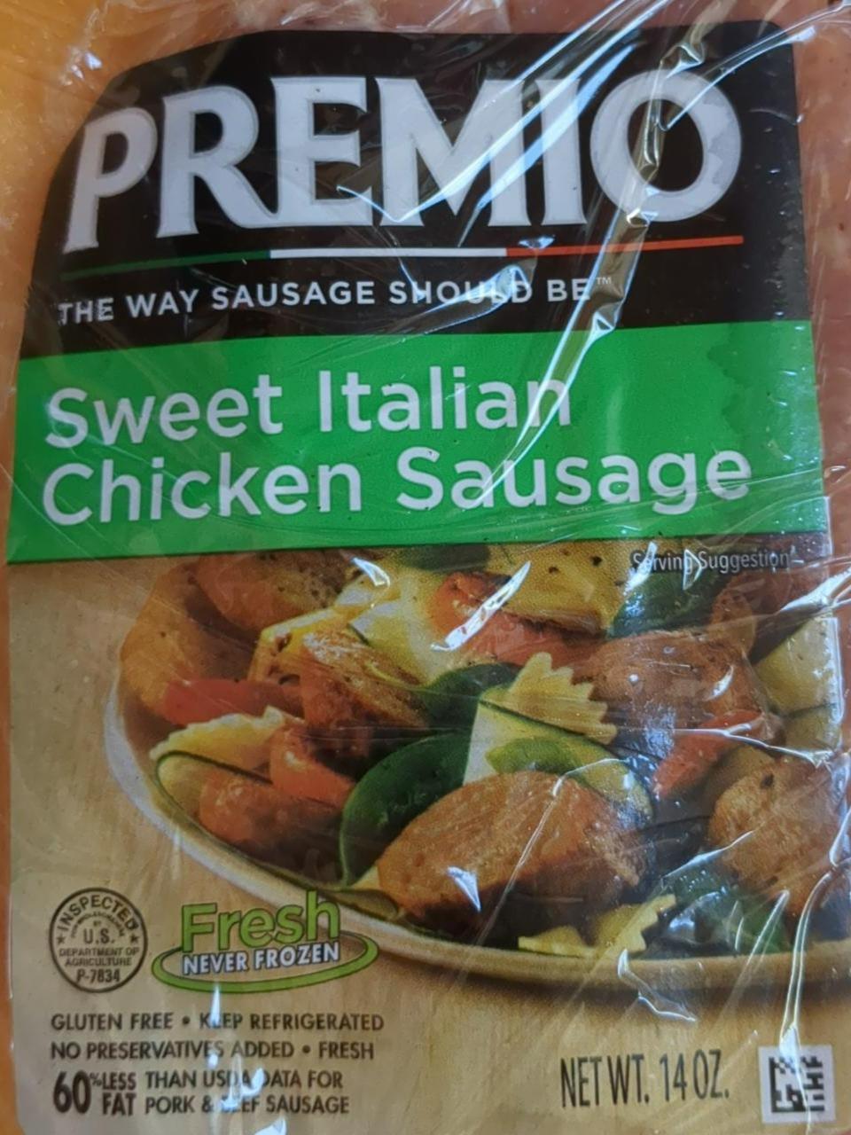 Fotografie - Sweet Italian Chicken Sausage Premio