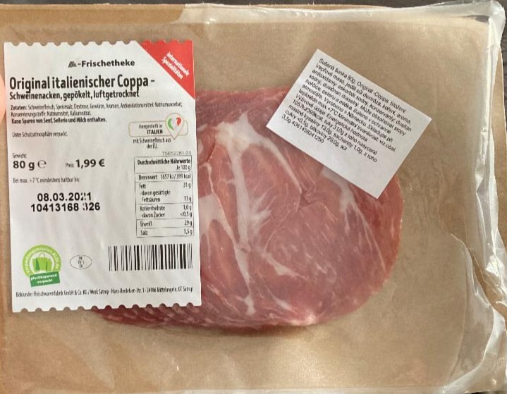 Fotografie - Original italienischer Coppa Aldi