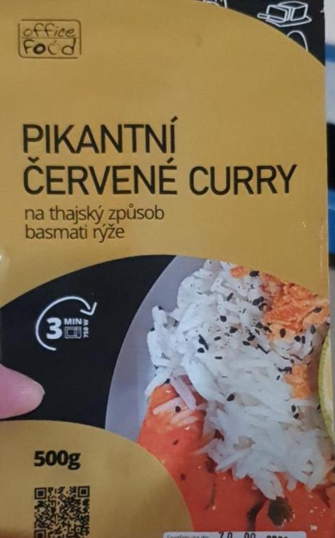 Fotografie - Pikantní červené kari na thajský způsob, basmati rýže Office food