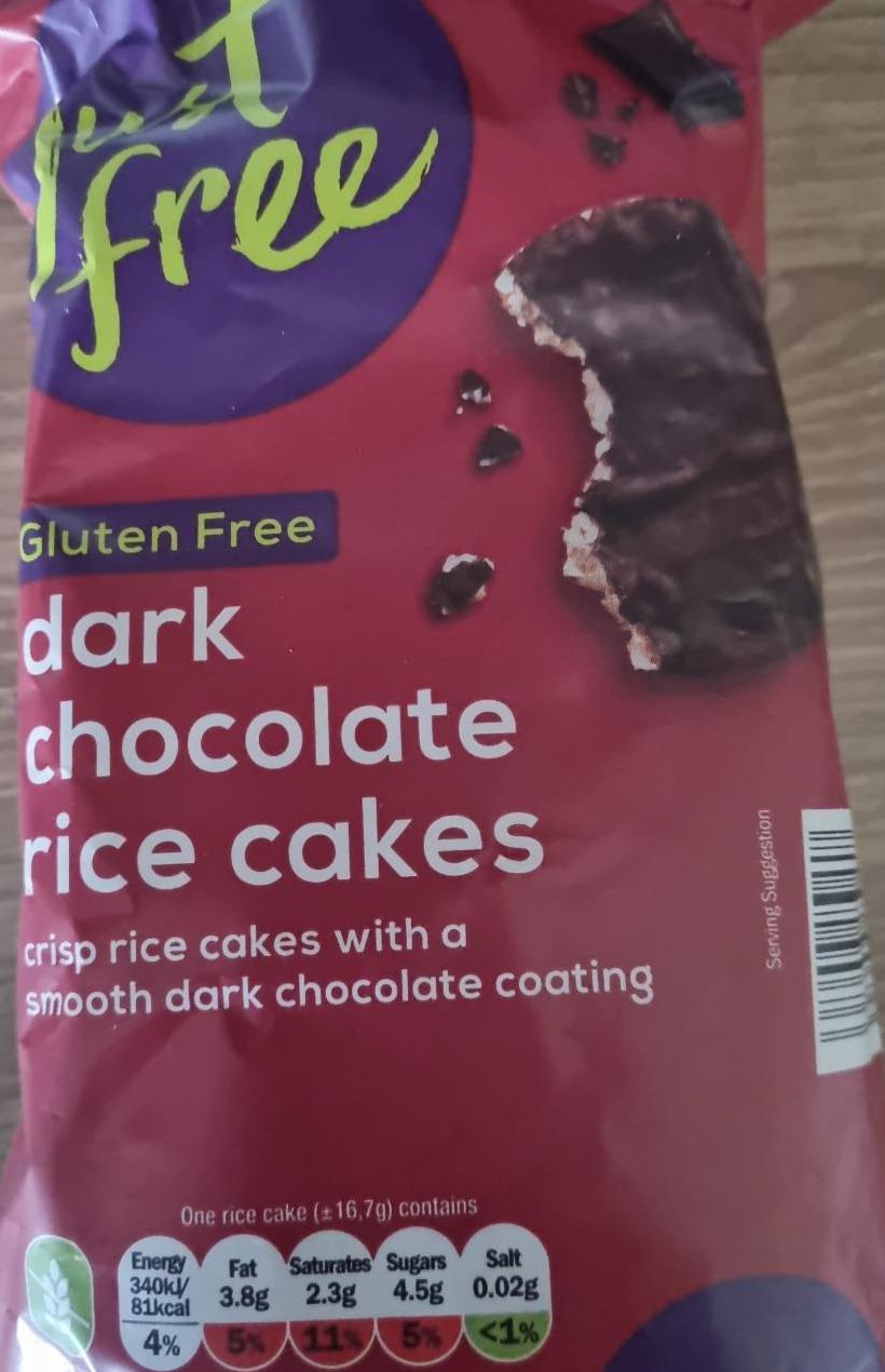 Fotografie - Dark Chocolate Rice Cakes Just free