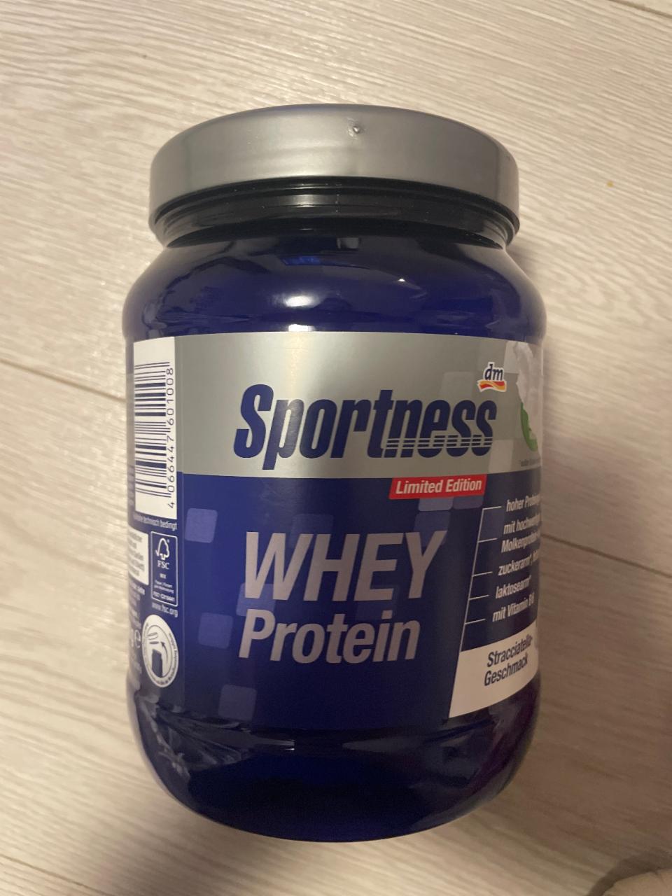 Fotografie - Whey Protein Stracciatella Geschmack Sportness