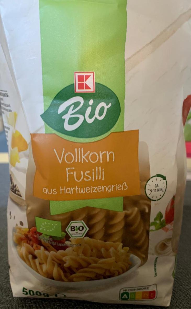 Fotografie - Vollkorn fusilli aus Hartweizengriess K-Bio