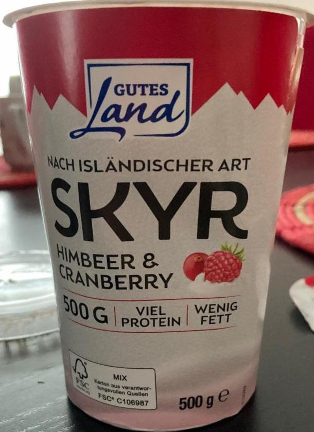 Fotografie - Nach Isländischer art Skyr Himbeer & Cranberry Gutes Land