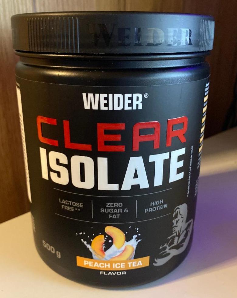 Fotografie - Clear Isolate Peach Ice Tea Weider