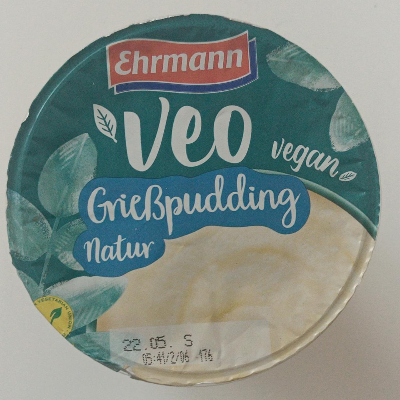 Fotografie - Veo Grießpudding Natur Ehrmann