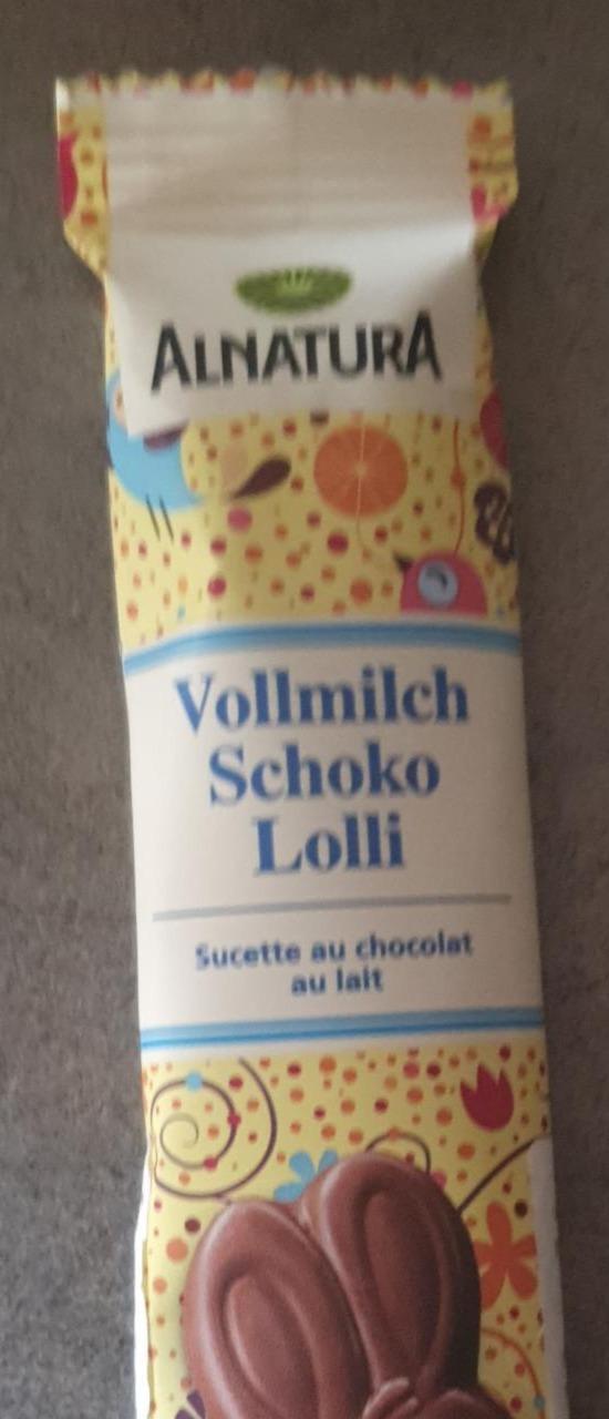 Fotografie - Vollmilch Schoko Lolli Alnatura