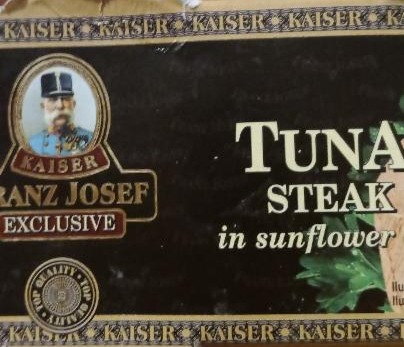 Fotografie - Tuna steak in sunflower oil (tuňák steak ve slunečnicovém oleji) Kaiser Franz Josef