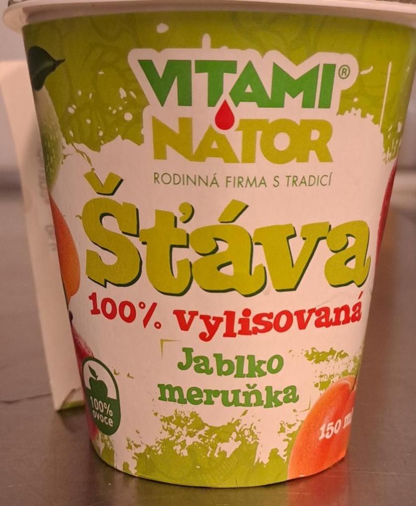 Fotografie - Šťáva 100% vylisovaná jablko meruňka Vitaminátor