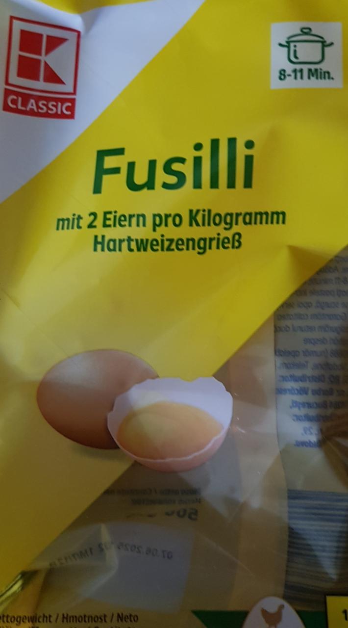 Fotografie - Fusilli mit 2 Eiern Classic