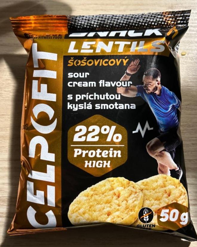 Fotografie - Snack lentils šošovicový s príchutou kyslá smotana celpofit Druid