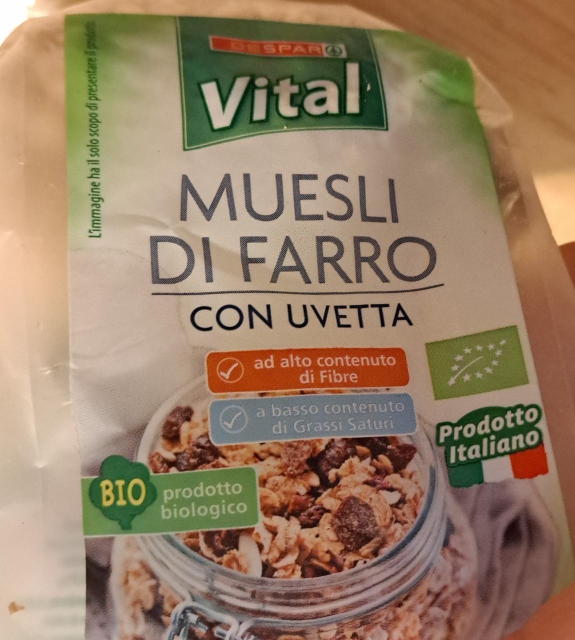 Fotografie - Bio Muesli di Farro con Uvetta Spar Vital