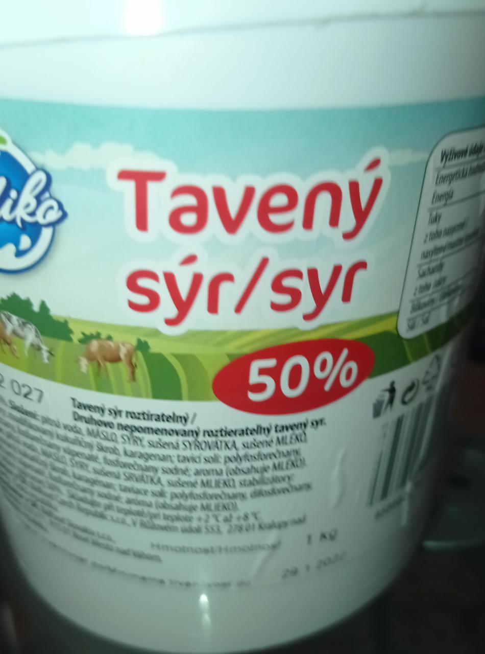 Fotografie - Tavený sýr 50% Meliko