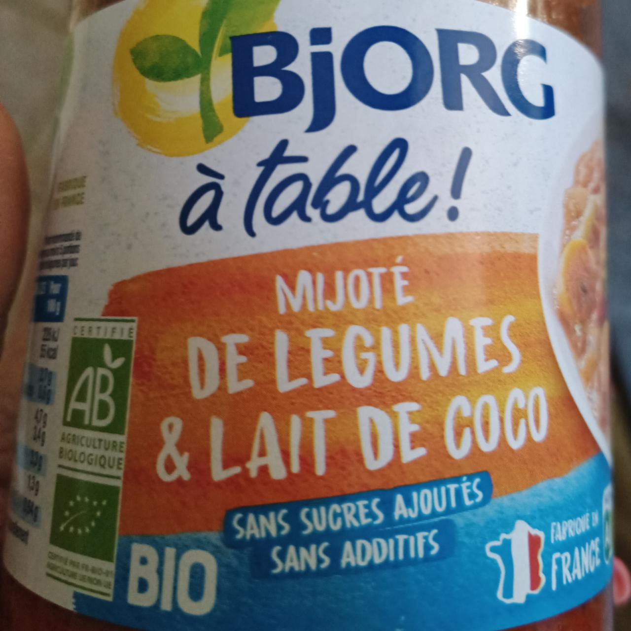 Fotografie - Mijoté de legumes & lait de coco Bjorg