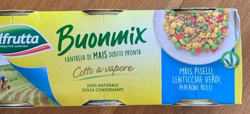 Fotografie - Buonmix Mais, Piselli, Lenticchie Verdi, Peperoni Rossi Valfrutta