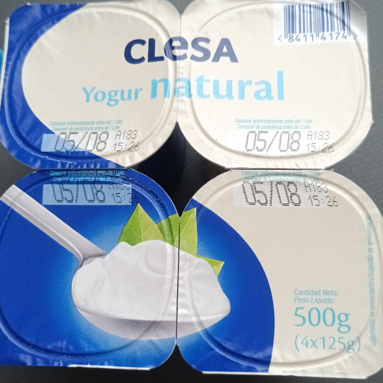 Fotografie - Yogur natural Clesa