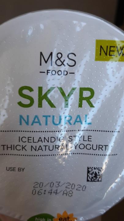 Fotografie - skyr Marks&Spencer