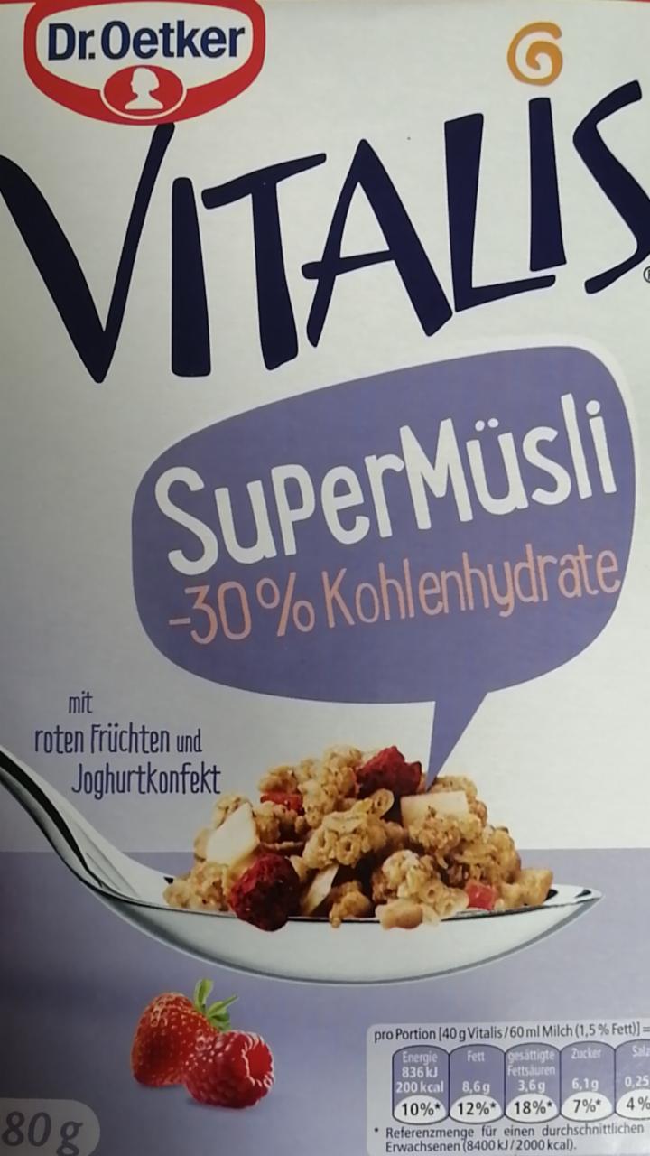 Fotografie - Supermüsli roten Früchten und joghurtkonfekt Vitalis