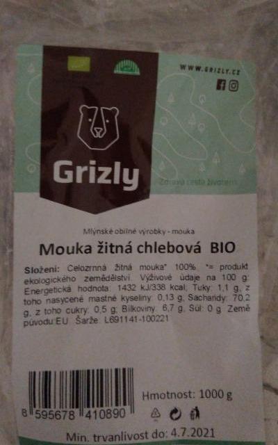 Fotografie - Mouka žitná chlebová BIO Grizly