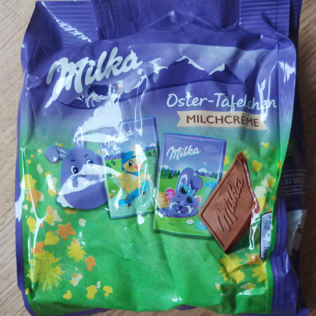 Fotografie - oster-täfelchen milchcrème Milka